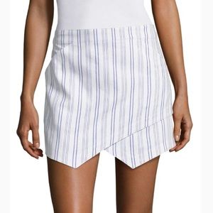 White and Blue Striped skirt